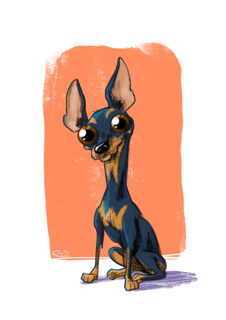 puppy pinscher portrait by fabio rodaro